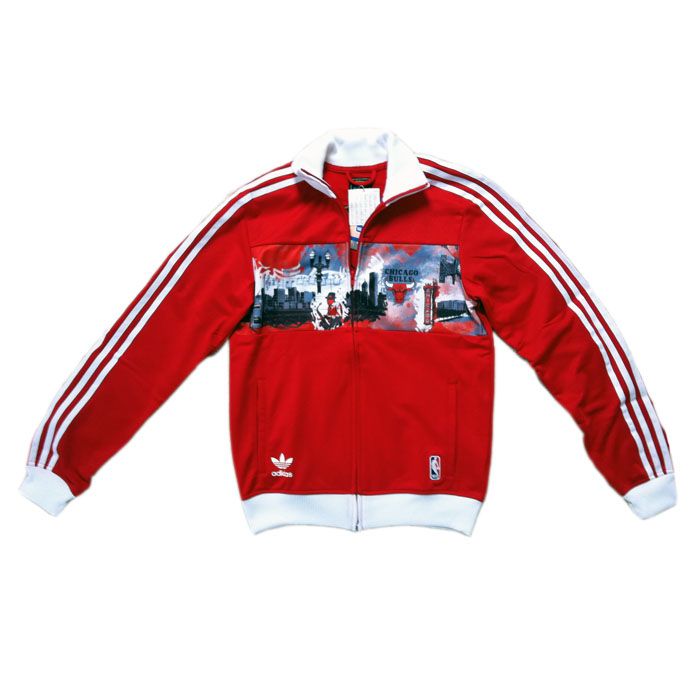 Adidas CHI CITY TT Chicago Bulls Jacke Trainingsjacke Sportjacke XS 