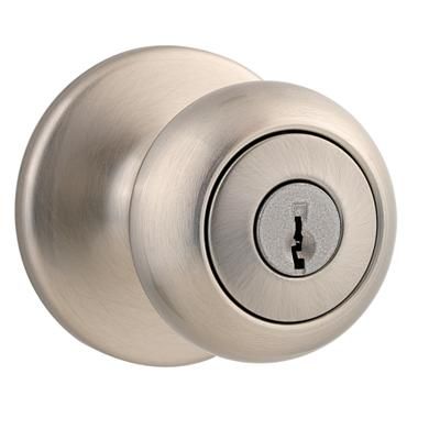 Kwikset Satin Nickel Cove Entry Door Knob 94002 532  