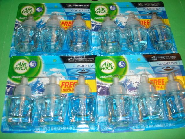 12 Air Wick Scented oil refills airwick Glacier Bay Serene Waters 