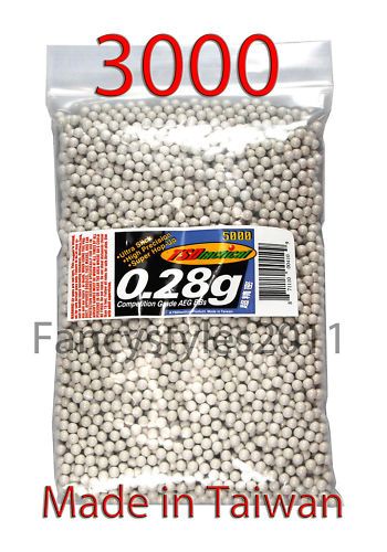   3000 6mm Airsoft BBs Guns Precision Heavy Rifles White Ammo m9  