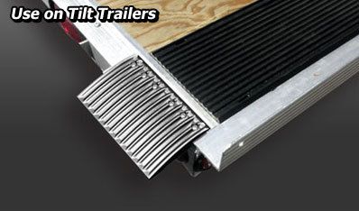 Snowmobile ATV Tilt Trailer Edge Ramps 4 Pack Makes Track To Trailer 