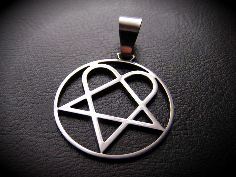 HIM HEARTAGRAM BAM MARGERA charm PENDANT mod HIM1  