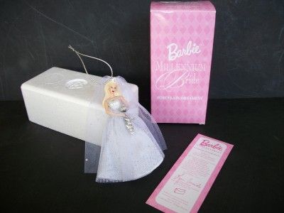 Barbie Millennium Bride Porcelain Ornament ~ NIB  