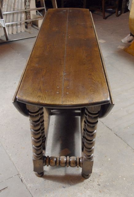 ENGLISH BARLEY TWIST RUSTIC WAKES KITCHEN TABLE  