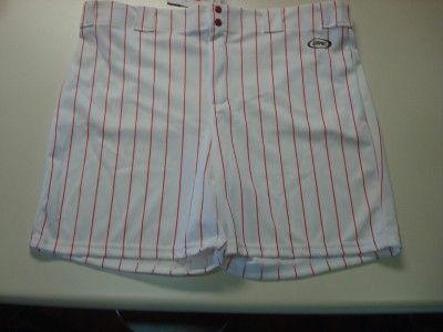 Mens Baseball Softball Coach shorts size xxl white/red