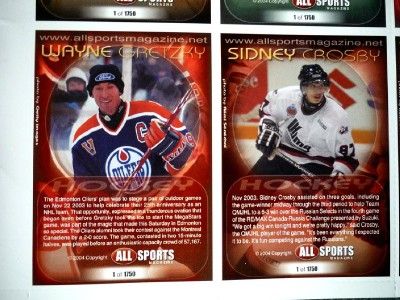 All Sports Magazine /18 trading cards w/ WAYNE GRETZKY  