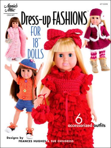 Crochet Clothing DRESS Patterns 18Doll CLOTHES Dresses  