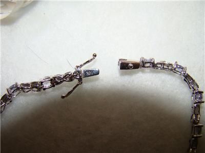 10K WG Tanzanite Tennis Bracelet, 7  