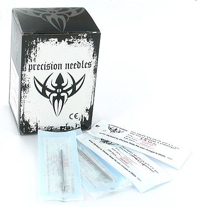 100   13g Sterilized 2 Body Piercing Needles  