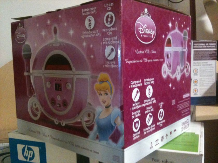   Princess Enchanted Sing Along Pink CD Player Boom Box Boombox Karaoke