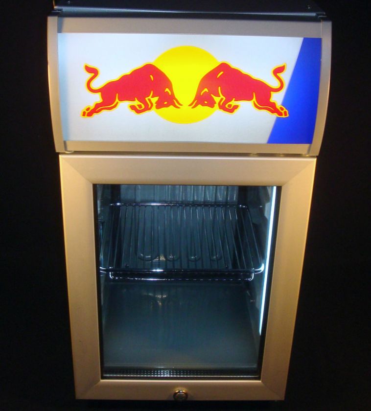 Counter top RED BULL BABY COOLER w/Dimming Lights  22H X 11.5W X 13 