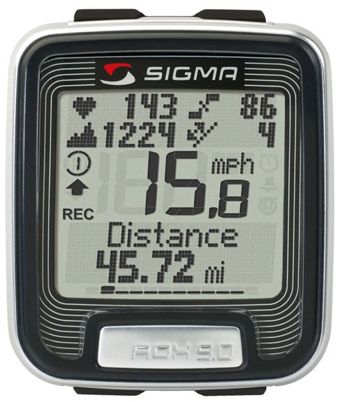 SIGMA ROX 9.0 HRM CYCLOMETER BIKE COMPUTER w/ CADENCE  