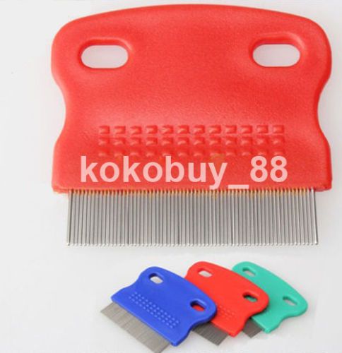 H5492 New Pet Fine toothed Flea Comb Cat Dog Grooming Steel Small 