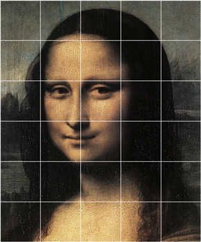 Leonardo Women Ceramic Bathroom Tile Murals Da Vinci  