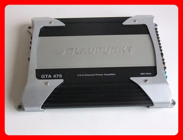 BLAUPUNKT GTA 475 4/3/2 CHANNEL AMPLIFIER 800W IPOD CONNECTION RARE 22 