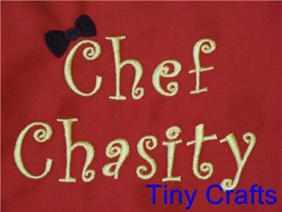 Personalized Childs Apron   Christmas Dot Ribbon/Red lower apron 