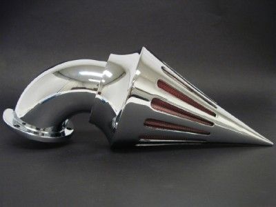 CHROME SPIKE AIR CLEANER FILTER INTAKE FOR HARLEY CV CARBURETOR DELPHI 