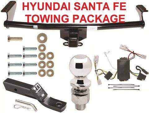   HYUNDAI SANTA FE ~ TRAILER HITCH + WIRING HARNESS + BALLMOUNT + BALL