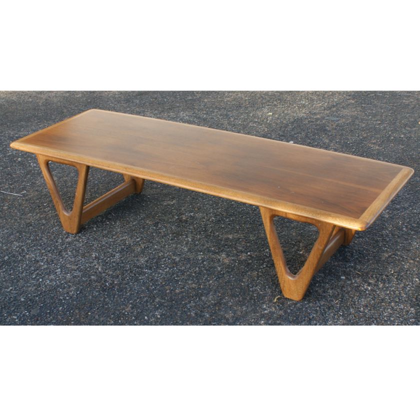 Vintage Danish Coffee Table Walnut Two Tone Finish  