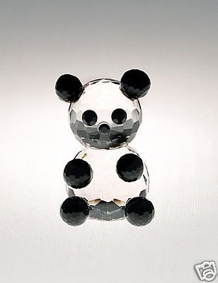 Swarovski Crystal Figurine, Panda Bear, NIB, 708  