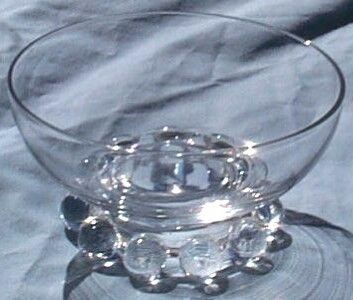 CANDLEWICK CRYSTAL #400/19 5 OUNCE BEADED FOOT DESSERT  