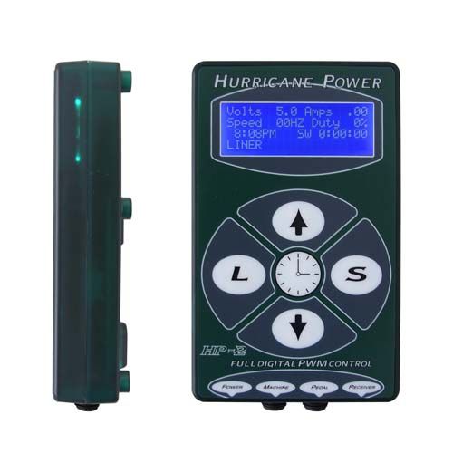 NEW Hurricane Digital Green Color Tattoo Power Supply  