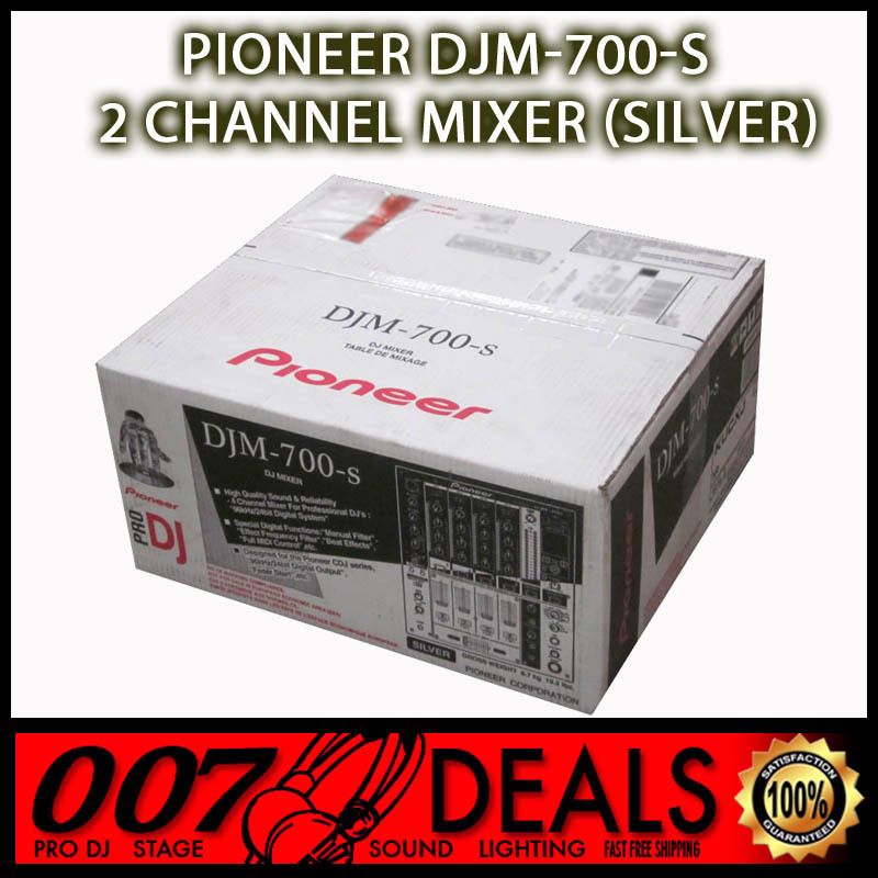 PIONEER DJM 700S DJ MIXER 4 CHANNEL SILVER MODEL CLUB BAND BAR 