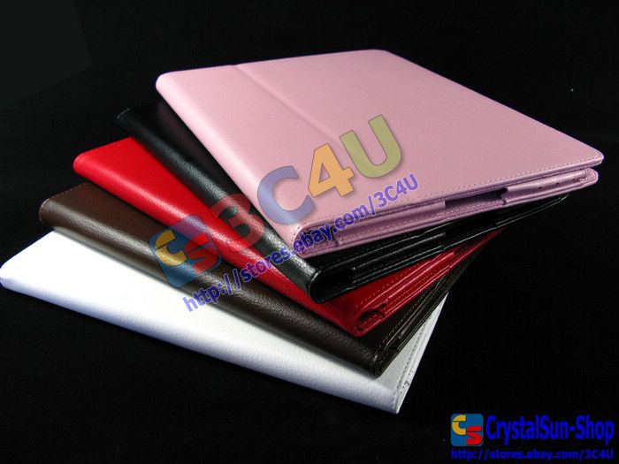 New generic Leather Case with Stand Compatible with Apple iPad 2.