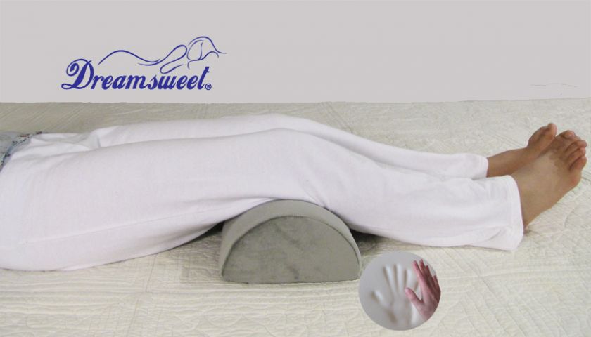 Memory Foam Half Roll Round Pillow for Neck Leg Cervical & Lumbar 