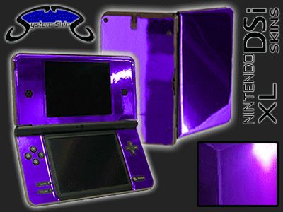 PURPLE CHROME Skin for Nintendo DSi XL Console System Vinyl Decal Wrap 