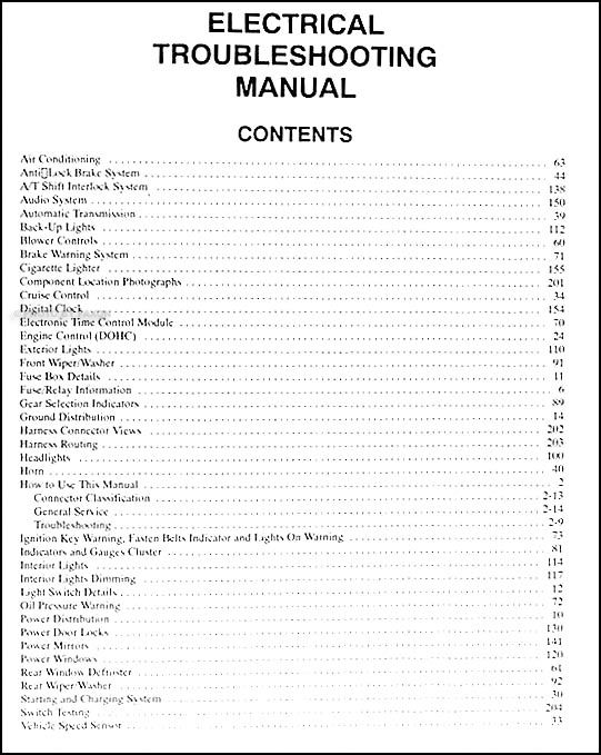 1996 Kia Sportage Electrical Troubleshooting Manual Wiring Diagram 