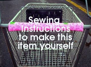 SEW EZ SHOPPING CART HANDLE COVER INSTRUCTIONS PATTERN  