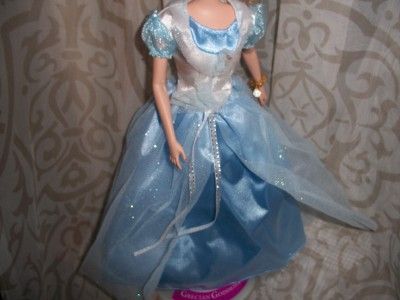 FANCY BLUE BARBIE silkstone DRESS Ball GOWN cinderella  