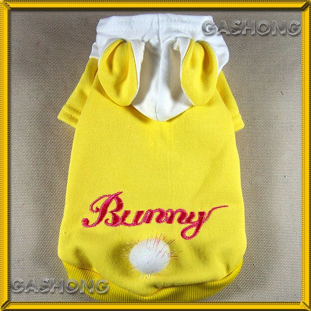 Pet&Dog Clothes Bunny Ears Hoodie Shirt Rabbit Coat,C65  