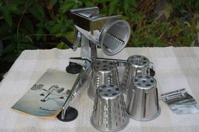 Saladmaster Food Processor Shredder Grater In Box with Finger Guard 