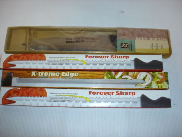 F510   BRAND NEW Forever Sharp Knife (2) & X Treme Edge Knife  