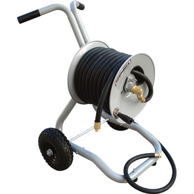 Roughneck Garden Hose Reel w/Cart  Holds 150ft x 5/8in Hose  