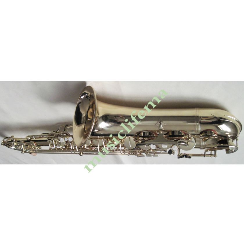   Lacquer plated Tenor Saxophone Kit Bb Key brass body gold lacquer case