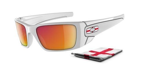 Oakley Fuel Cell Sunglasses England Flag Ruby Iridium  