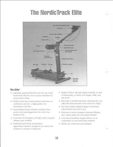 Mint Elite NordicTrack Ski Machine Nordic Track Skier  