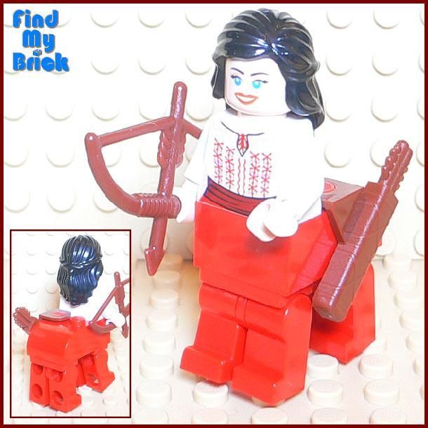 M719 Lego Custom Sagittarius Female Minifigure  Red NEW  