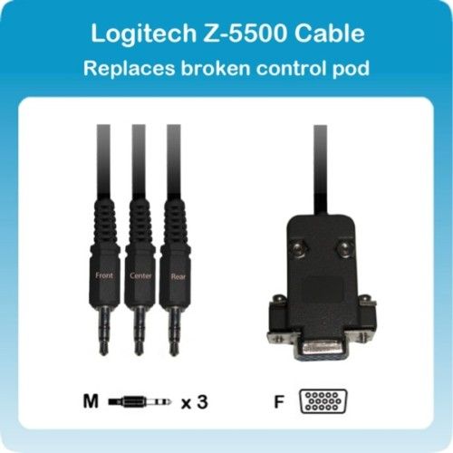 Logitech Z 5500 Control Pod Bypass Cable 12ft.  