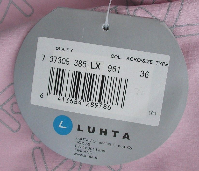 NWT   LUHTA Finland   Pink weatherproof jacket   36 / 8  