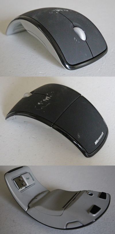 MICROSOFT 2.4GHZ WIRELESS ARC MOUSE 3048A 1349  