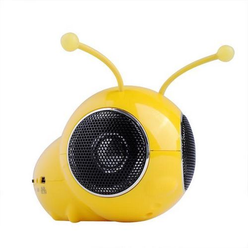 Mini Bee Style Stereo Speaker With  FM Support TF Card  