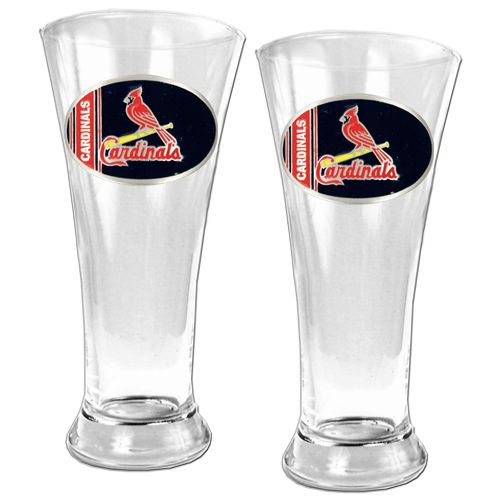 St. Louis Cardinals MLB 2pc 19oz Pilsner Beer Glass Set  