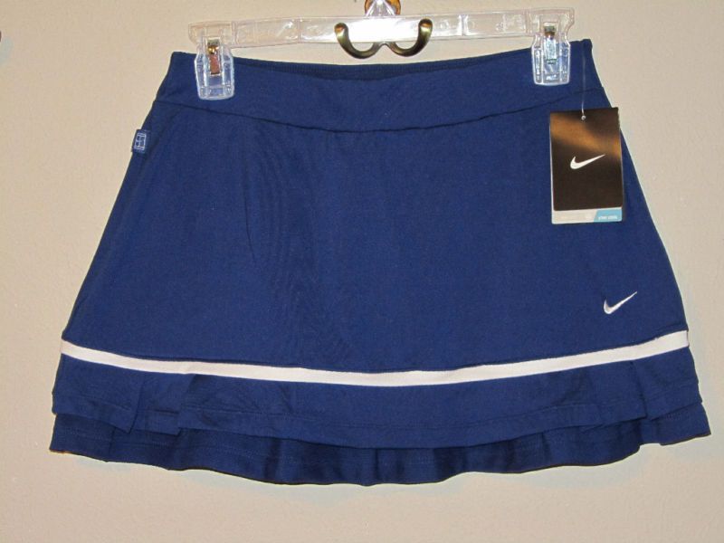 NWT $55 NIKE ACCURACY PLEATED TENNIS SKORT SKIRT dk blu 885177453060 