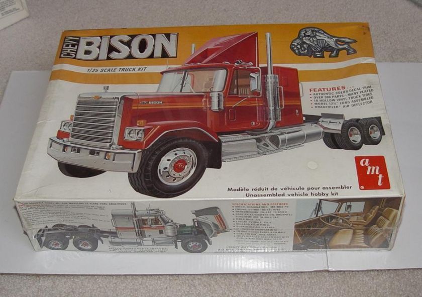 Vintage AMT Chevy Bison Truck Model Kit 1/25 Made in USA Sealed  