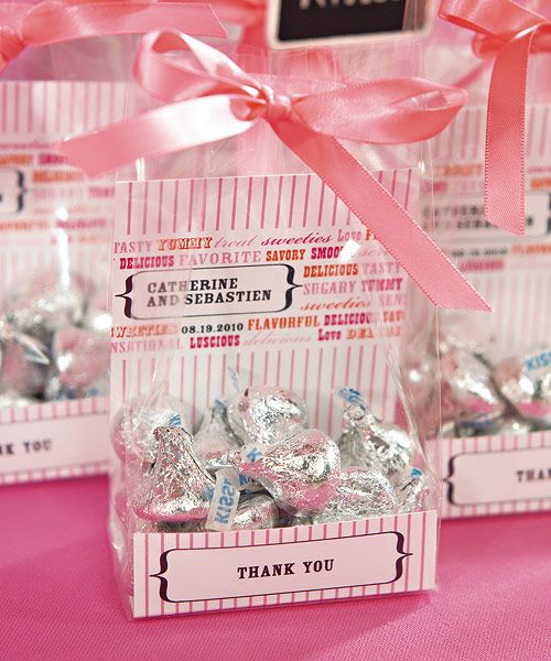 WEDDING DECORATIVE CLEAR FLAT BOTTOM GUSSET CELLOPHANE CANDY, TREAT 