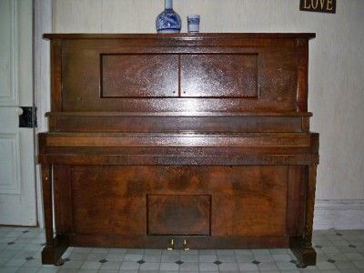   BROS & CO New York PLAYER PIANO AE Spangler Upright Beautiful  